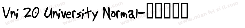 Vni 20 University Normal字体转换
